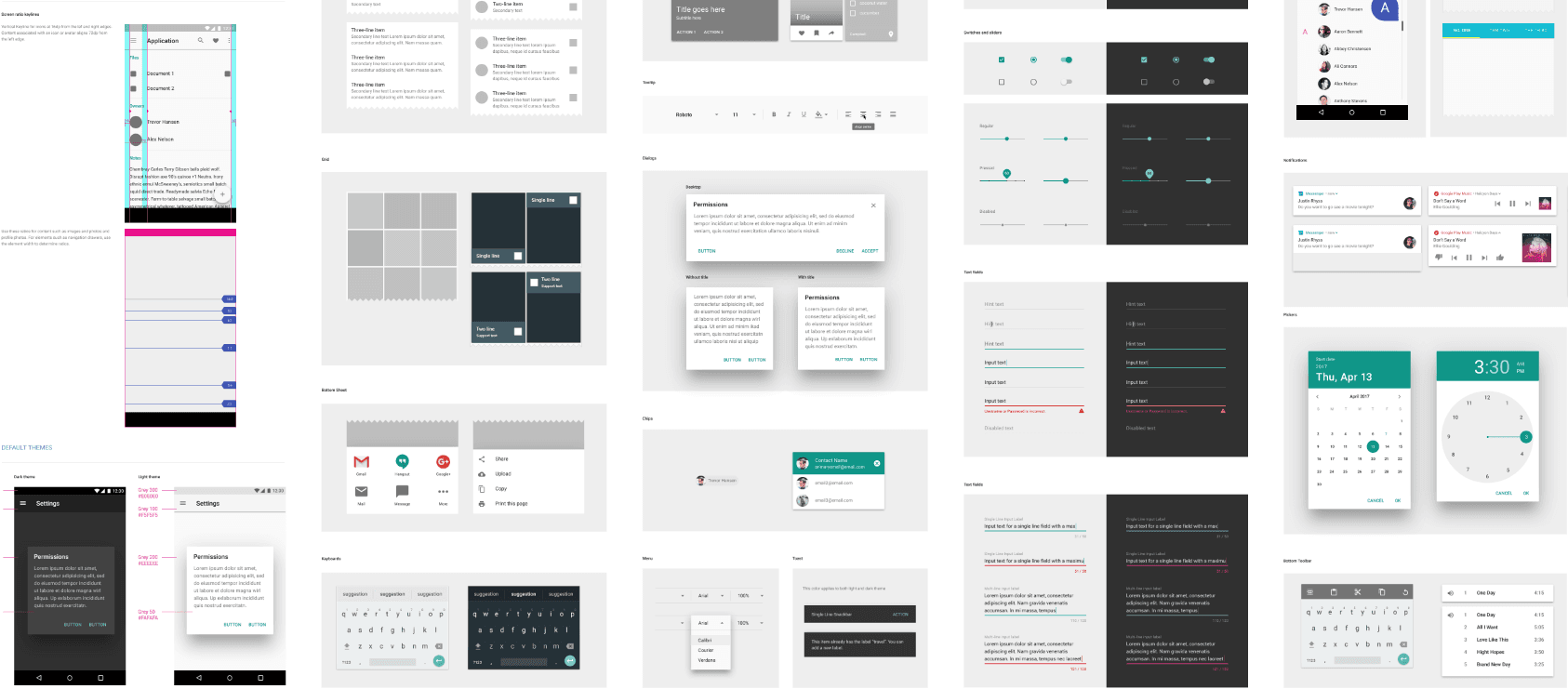 Material Design UI component library